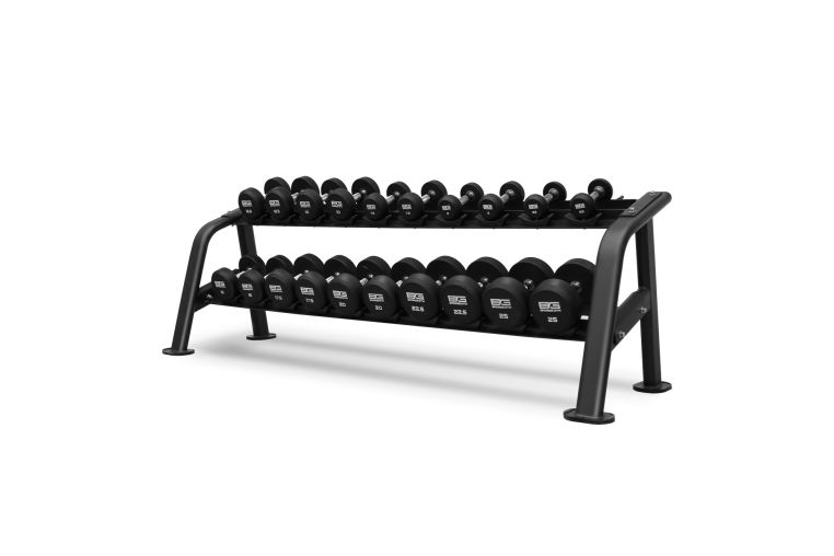 Набор обрезиненных гантелей, 2.5-25 кг - 10 пар Bronze Gym BGDBR025-250 