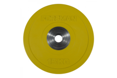 Олимпийский бампированный диск FOREMAN FM/BM 15 кг, желтый