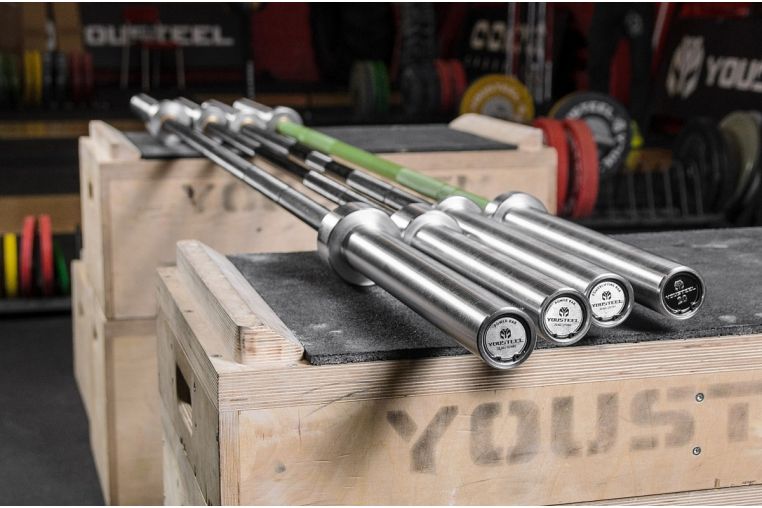 Гриф Power bar 20kg YouSteel D27, L2300, хром+ хром фото 7