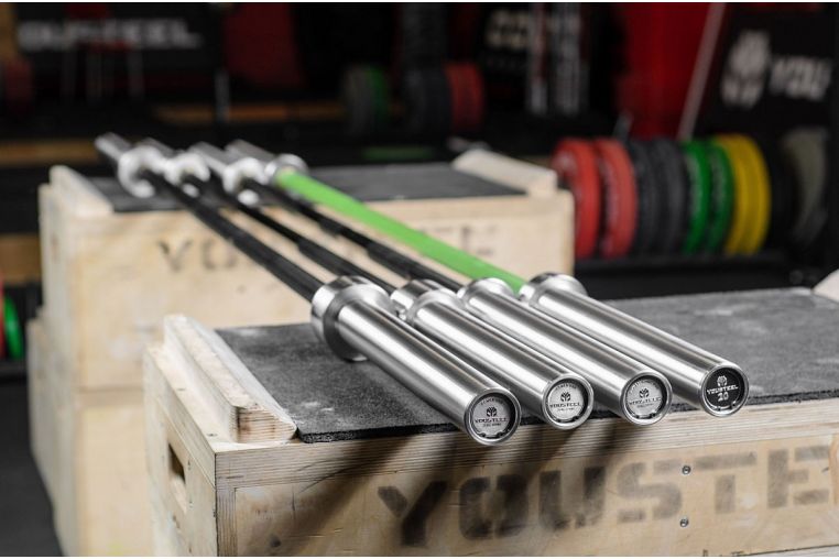 Гриф Power bar 20kg YouSteel D27, L2300, хром+ хром фото 8