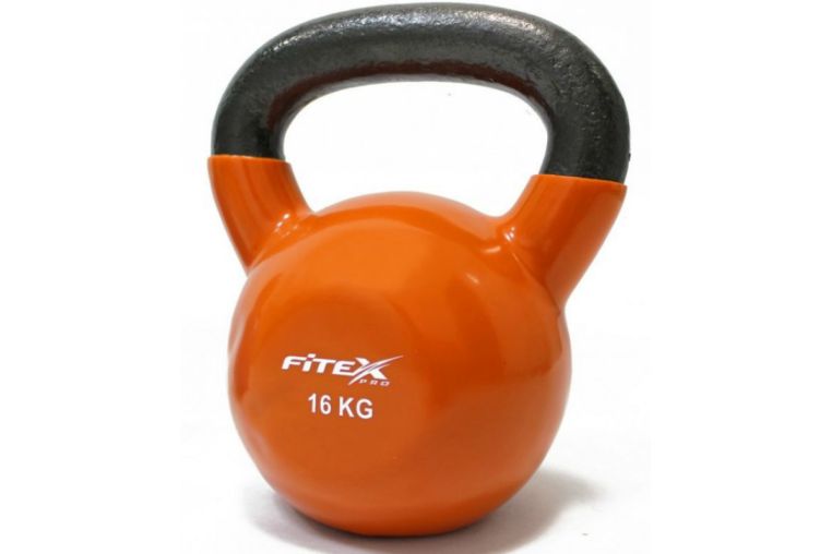 Гиря в виниловой оболочке 16 кг Fitex Pro FTX2201-16 