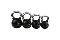 Гиря 6 кг YouSteel PU с хром. ручкой, чёрный