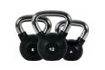 Гиря 6 кг YouSteel PU с хром. ручкой, чёрный фото 1
