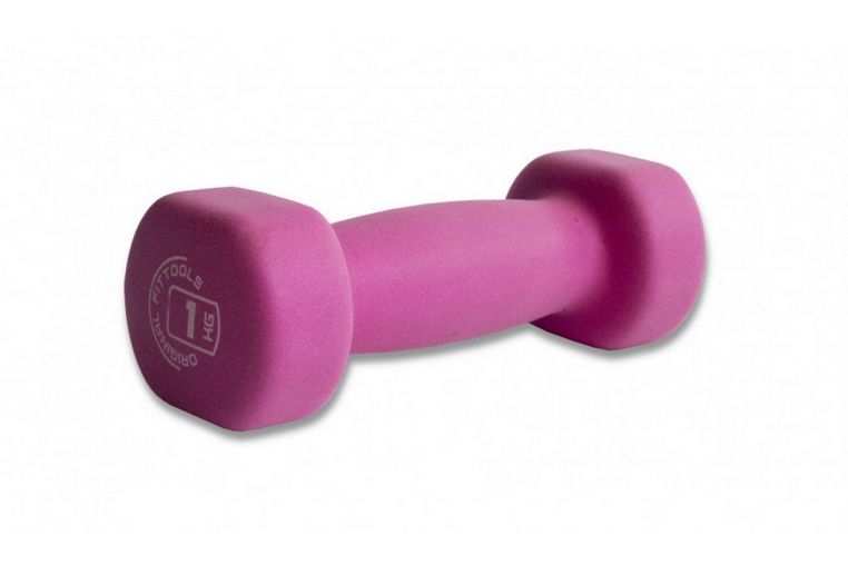 Гантель OFT 1 кг Original Fit.Tools FT-NDB-1 розовый 