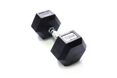 Гантель гексагональная обрезиненная Original Fit.Tools 17,5 кг FT-HEX-17,5T