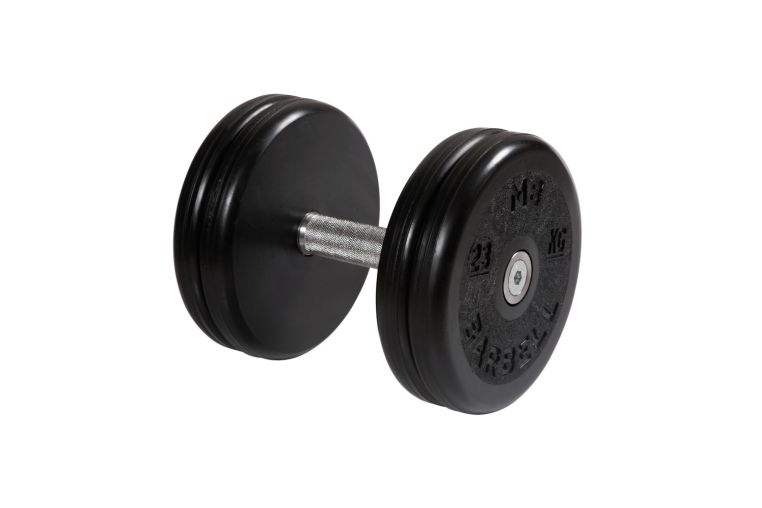 Гантель классик с вращающейся ручкой хром 23 кг MB Barbell MB-FdbEM-B23 