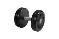 Гантель классик с вращающейся ручкой хром 21 кг MB Barbell MB-FdbEM-B21