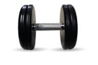 Гантель классик с вращающейся ручкой хром 22 кг MB Barbell MB-FdbEM-B22