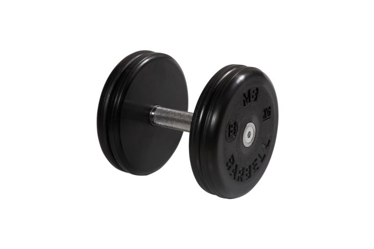 Гантель классик с вращающейся ручкой хром 18 кг MB Barbell MB-FdbEM-B18 