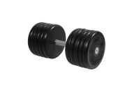 Гантель классик MB Barbell с вращающейся ручкой 55 кг MB-FdbEM-B55