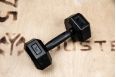 Гантель обрезиненная YouSteel HEX DB 12,5 кг фото 8