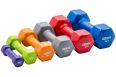 Гантель в виниловой оболочке 4 кг Profi-Fit форма шестигранник, красный фото 1