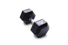 Гантель гексагональная обрезиненная Original Fit.Tools 22,5 кг FT-HEX-22,5T