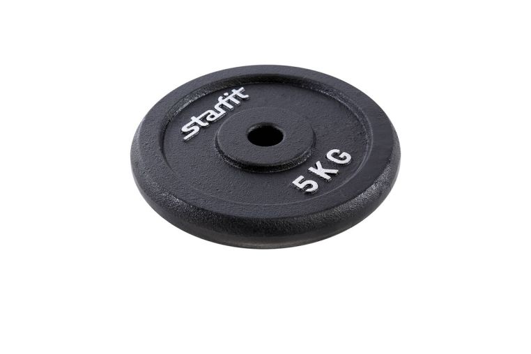 Диск чугунный 5кг Starfit Core BB-204 черный 