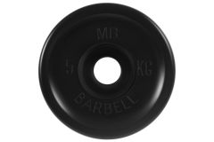 Диск олимпийский d51мм евро-классик MB Barbell MB-PltBE-5 5 кг черный