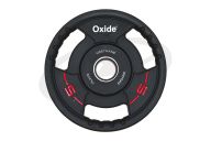 Диск олимпийский Oxide Fitness OWP02 D50мм полиуретановый, с 3-мя хватами, черный 5кг.