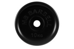 Диск олимпийский d51мм евро-классик MB Barbell MB-PltBE-10 10 кг черный