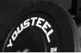 Диск каучуковый для штанги YouSteel тренировочный черный 10кг фото 2