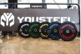 Диск каучуковый для штанги YouSteel тренировочный черный 10кг фото 3