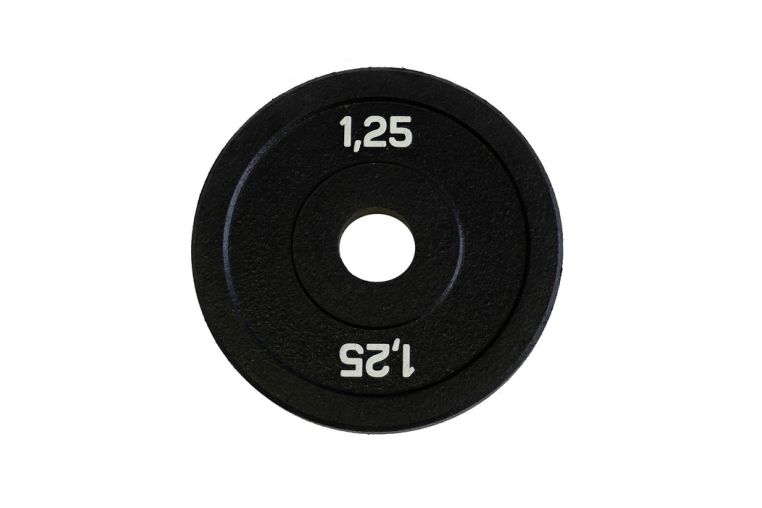 Диск бамперный 1,25 кг Original Fit.Tools FT-BPB-1,25 черный 