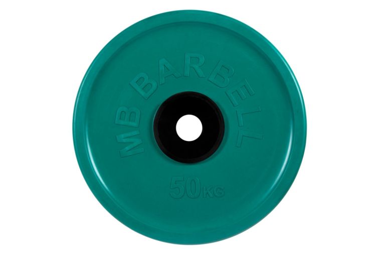 Диск олимпийский d51мм евро-классик MB Barbell MB-PltCE-50 50 кг зеленый 