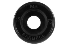 Диск олимпийский d51мм евро-классик MB Barbell MB-PltBE-1,25 1,25 кг черный