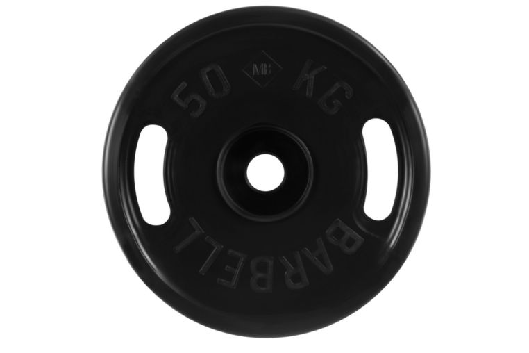 Диск олимпийский d51мм евро-классик с ручками MB Barbell MB-PltBS-50 50 кг черный 
