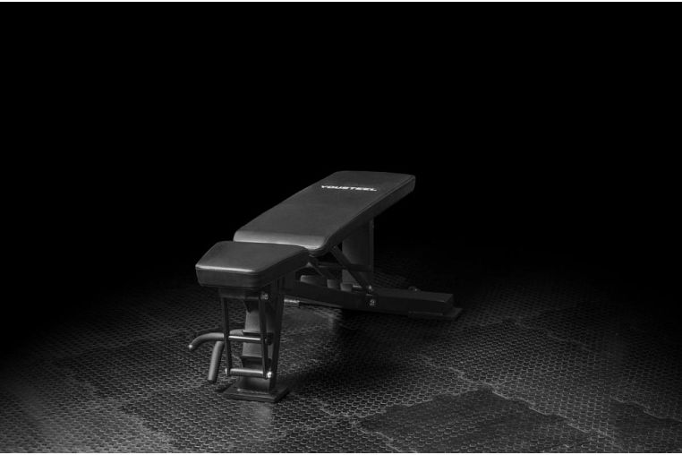 Скамья с регулировкой угла наклона YouSteel (СКР-1), цвет черный 