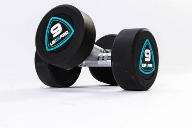 Гантели в уретане 1 кг Live Pro Studio Dumbbells LP8075-01 фото 2