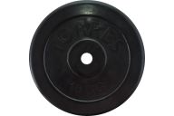 Диск обрезиненный Torres PL507110, D25 мм 10 кг, черный