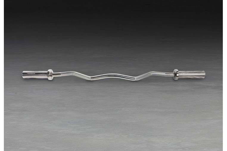 Гриф EZ Curl Bar YouSteel 10кг, L1200, D28, chrome фото 2