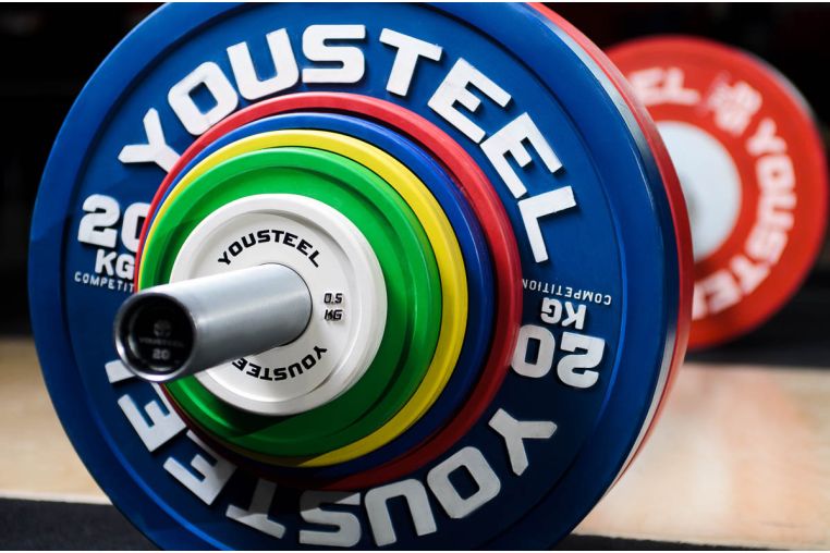 Диск 0,5кг, каучуковый, тренировочный, ,белый YouSteel фото 1