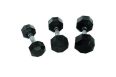Гантель 17,5кг Perform Better Rubber Encased Hex Dumbbells PB\4137-17,5\BK-17-00 фото 1