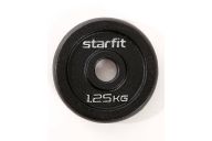 Диск чугунный 1,25 кг Star Fit d26 мм BB-204 черный