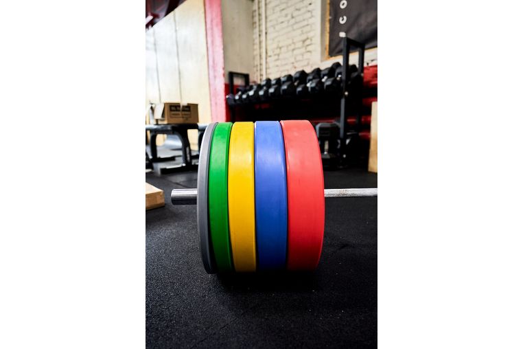 Диск 25кг YouSteel EVO Bumper Plate красный фото 2