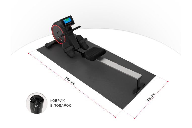 Гребной тренажер UnixFit Techno Rower 410E RMTF410E фото 11