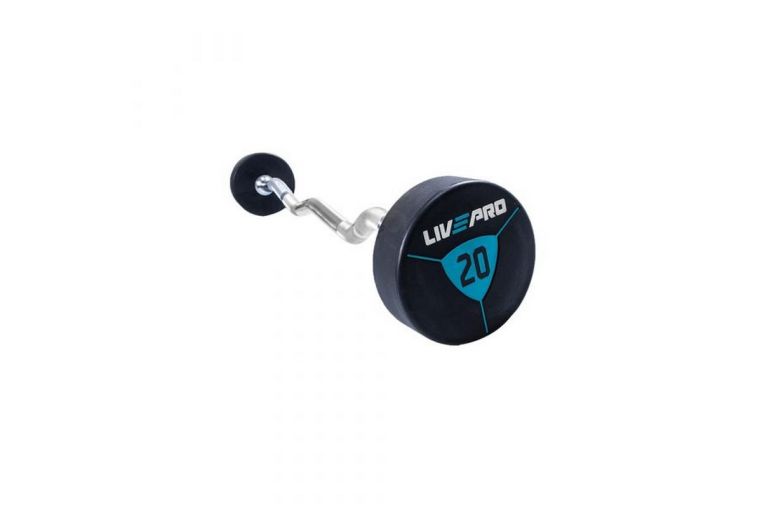 Фиксированная кривая штанга Live Pro Ez Curl Urethane Barbells NL\LP8011-20\00-00-00 фото 1