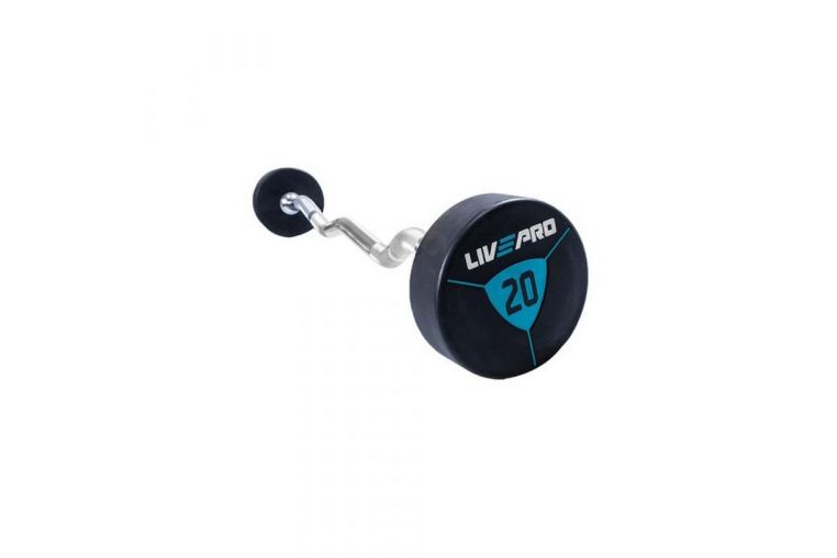 Фиксированная кривая штанга Live Pro Ez Curl Urethane Barbells NL\LP8011-25\00-00-00 фото 1