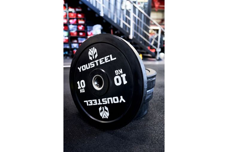 Диск EVO BUMPER PLATE 10кг YouSteel чёрный 