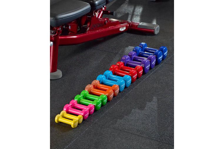 Гантель виниловая Star Fit DB-101 4 кг, фиолетовый. фото 3