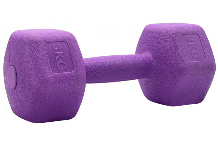 Гантели для фитнеса Sport Elite 1х3 кг H-103 фиолетовый 