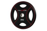 Диск олимпийский d51мм Pangolin X-Line WP012PU 25кг черный с красными полосами
