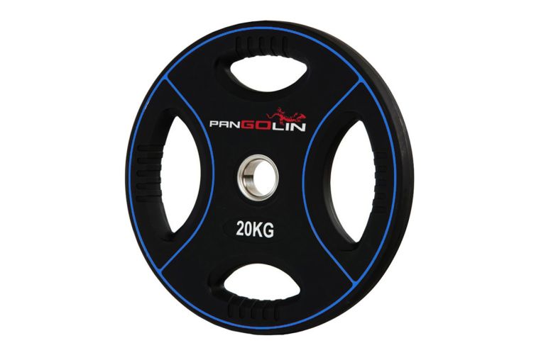 Диск олимпийский d51мм Pangolin X-Line WP012PU 20кг черный с синими полосами 