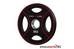 Диск олимпийский d51мм Pangolin X-Line WP012PU 5кг черный с красными полосами