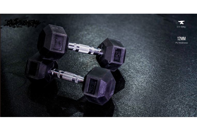Гексагональные гантели 7,5кг Live Pro Hex Dumbbell LP8005-7.5, пара фото 1