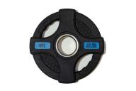 Диск олимпийский обрезиненный Original Fit.Tools с двумя хватами 2,5 кг FT-2HGP-2,5 черный