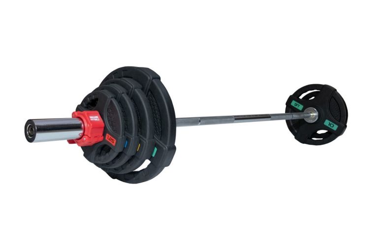Штанга 53 кг Original Fit.Tools диски 50 мм с двумя хватами, гриф 180 см 