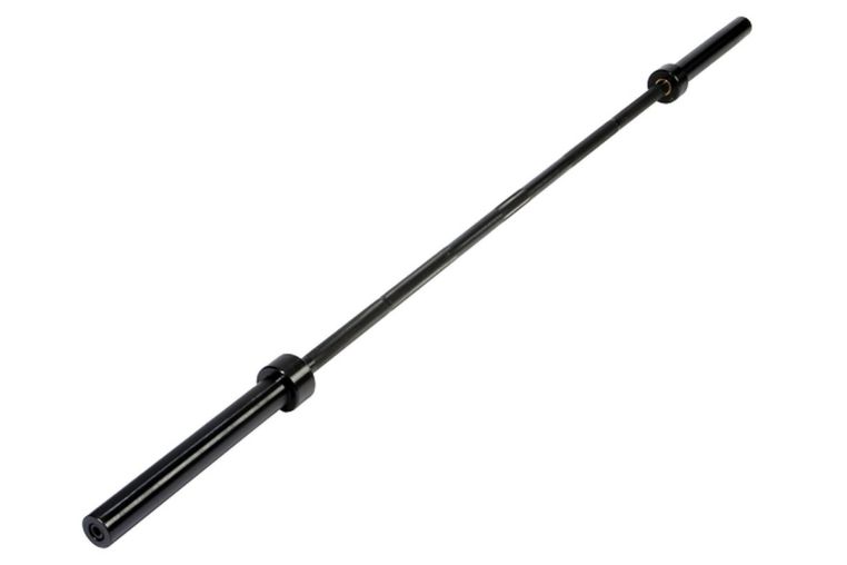 Штанга олимпийская 128 кг Original Fit.Tools диски с двумя хватами, черный гриф фото 1