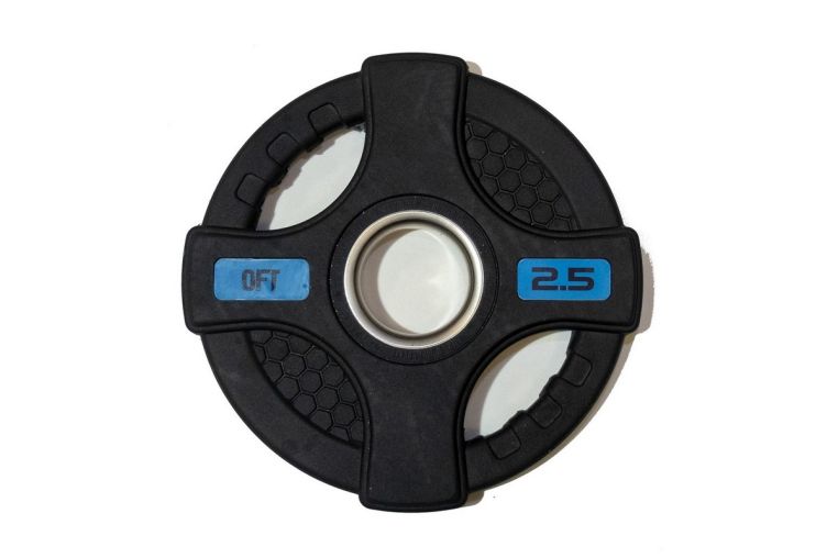 Штанга олимпийская 180 кг Original Fit.Tools диски с двумя хватами, хромированный гриф фото 3