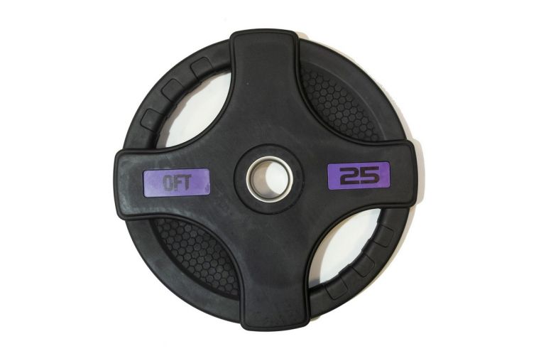 Штанга олимпийская 180 кг Original Fit.Tools диски с двумя хватами, хромированный гриф фото 8